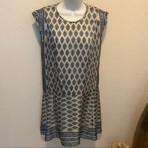 Madewell Summer Blue Floral Dress Sz Small